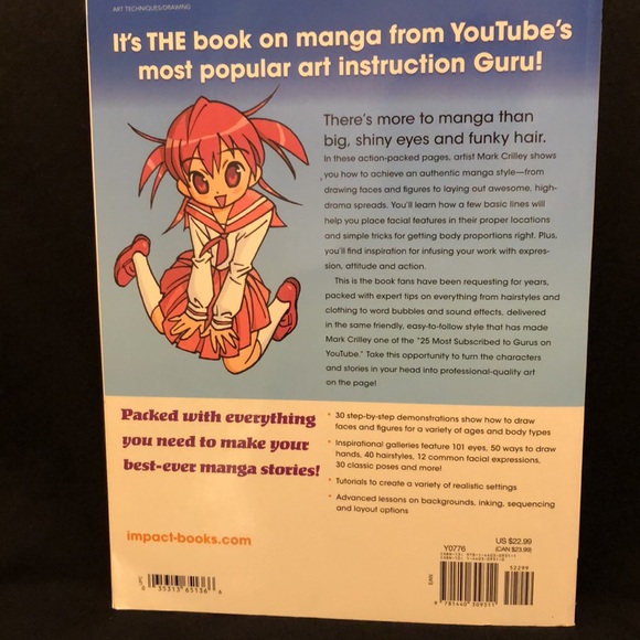 MASTERING MANGA WITH MARK CRILLEY - NWT - 30 DRAWING LESSONS AKIK- IMPACT - #230 - Picture 2 of 9